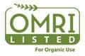 A green and white logo for organic gardening company